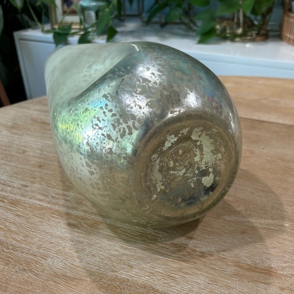 Anthropologie Dimpled Mercury Glass Vase, Large - Picture 5 of 5